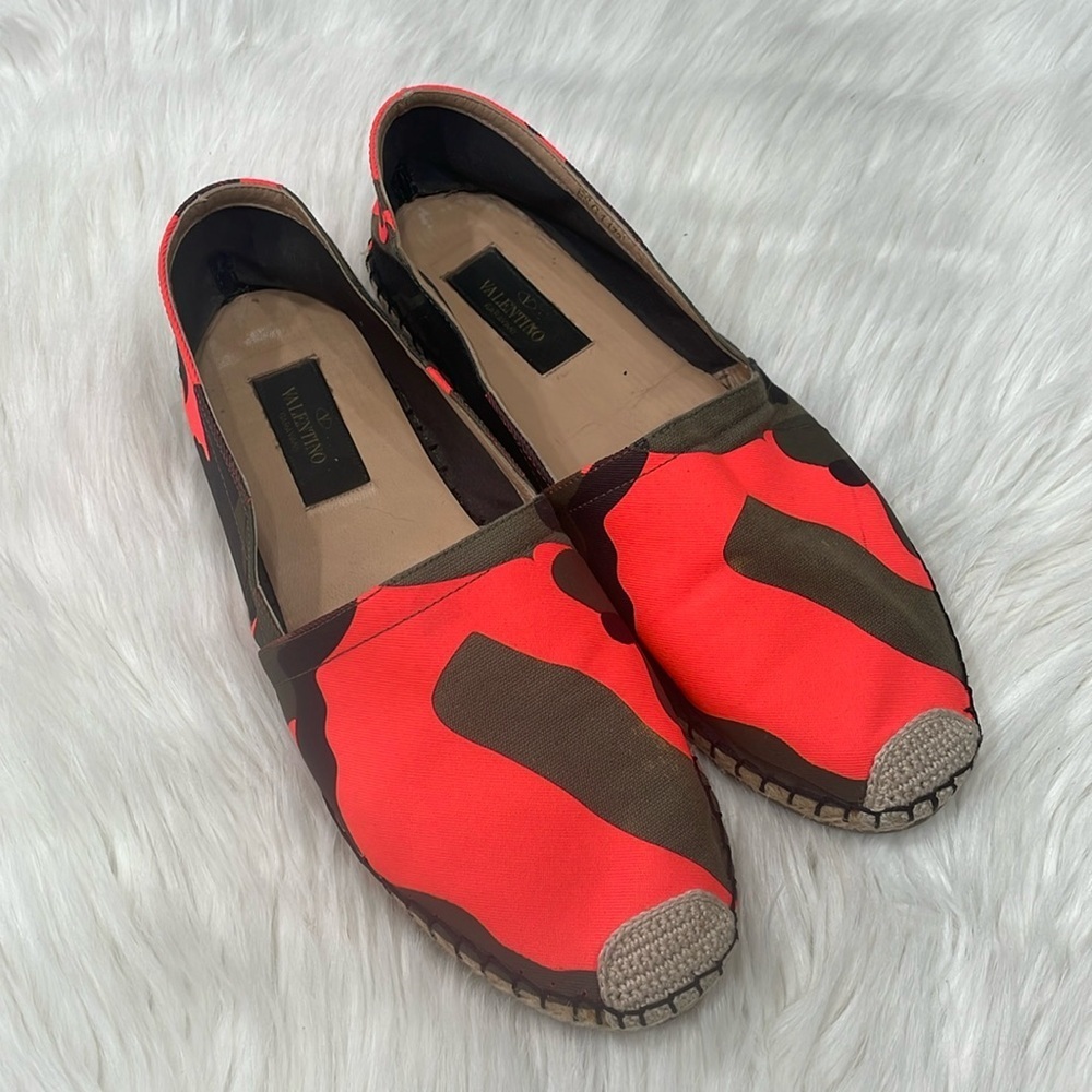 VALENTINO Neon Camo Espadrilles
